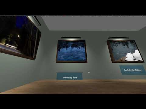 A-Frame Art Gallery Walkthrough