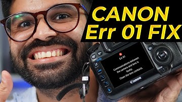 How to fix err 01 canon | Communications between the camera and lens is faulty | Canon Error 01 Fix