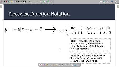 Converting Absolute Value Linear Functions to Piecewise Notation