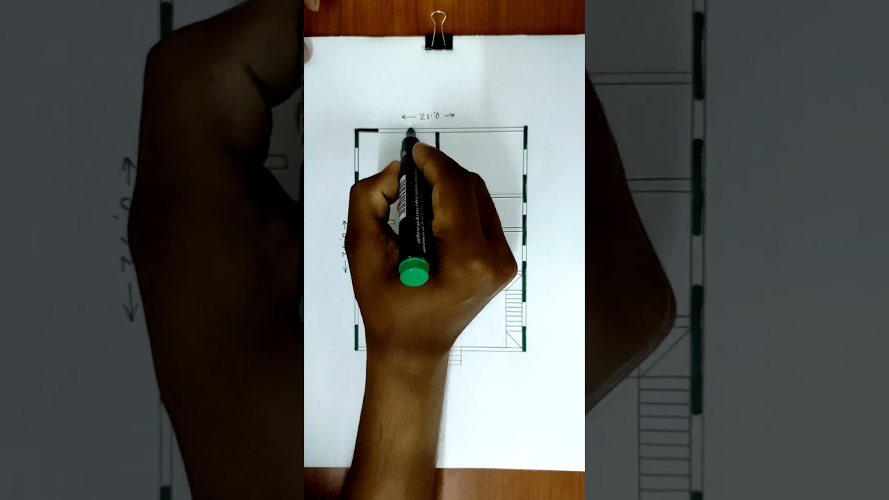 21×36 building naksha || 3 bed room house design || 630 sqft house plan || 