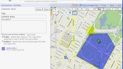 google maps service area
