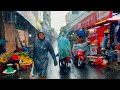 【🇻🇳 4K】 Walking Through Heavy Rain in Da Nang Vietnam #1 - Relaxing Sounds For Sleep  #asmr