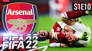 OUR FIRST MASSIVE INJURY | FIFA 22 ARSENAL CAREER MODE S1E10