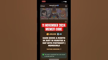 EARN $5000 A MONTH IN JUST 10 MINUTES A DAY WITH PINTEREST | MEMEGIRLS #memefi #code #codetoday