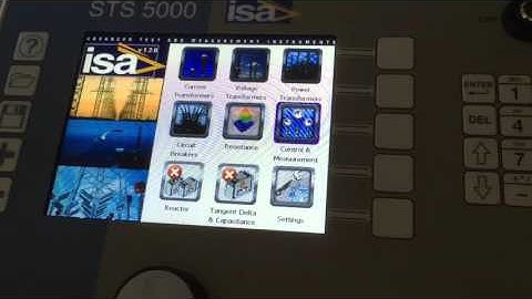 STS 5000 Starting Screen and basic icon explanation