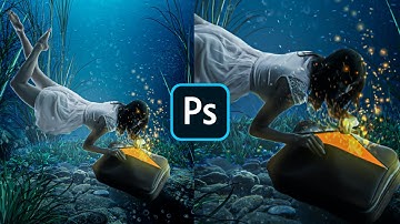 Phomanipulation fantasy in Adobe Photoshop cc 2021 - Underwater Dream