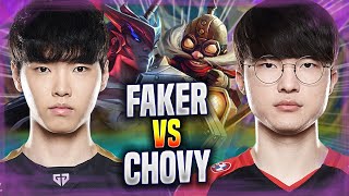 FAKER vs CHOVY! - T1 Faker Plays Corki MID vs GEN Chovy Yone! | Season 2022