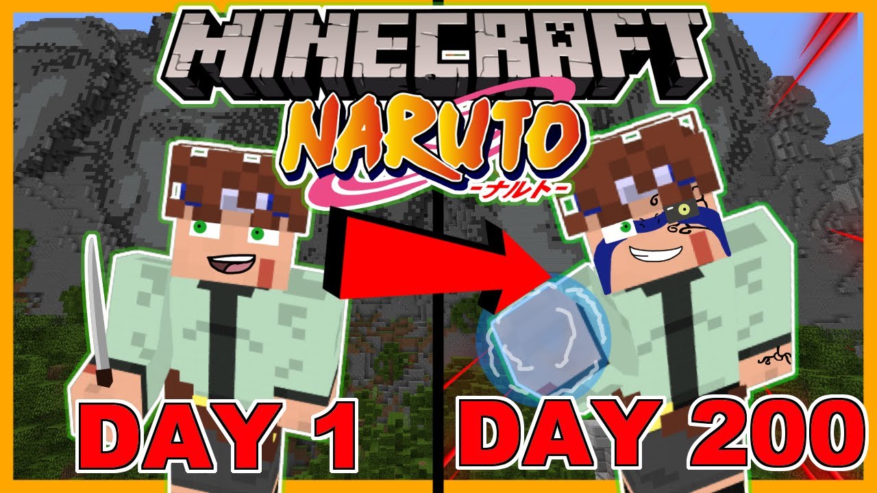 I Survived 200 days in the Naruto Anime Mod with a Custom Story!