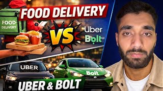 Food Delivery job in Romania  VS  Uber Bolt texi job in Romania  : How much money you can earn 