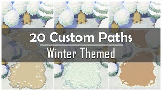 20 Winter Custom Paths || Animal Crossing New Horizons || Acnh