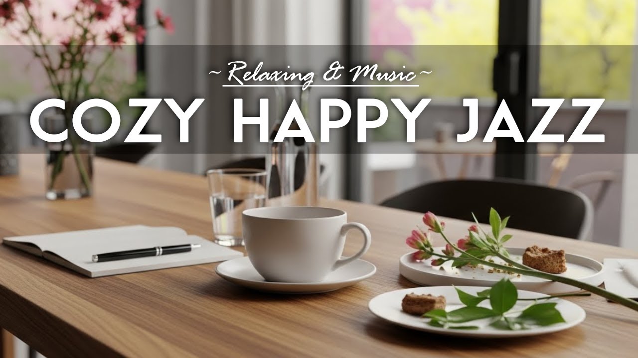 Cozy Happy Jazz 🍃☕Relaxing & Music Bossa Nova Instrumental and Relaxing Jazz Music for Studying.