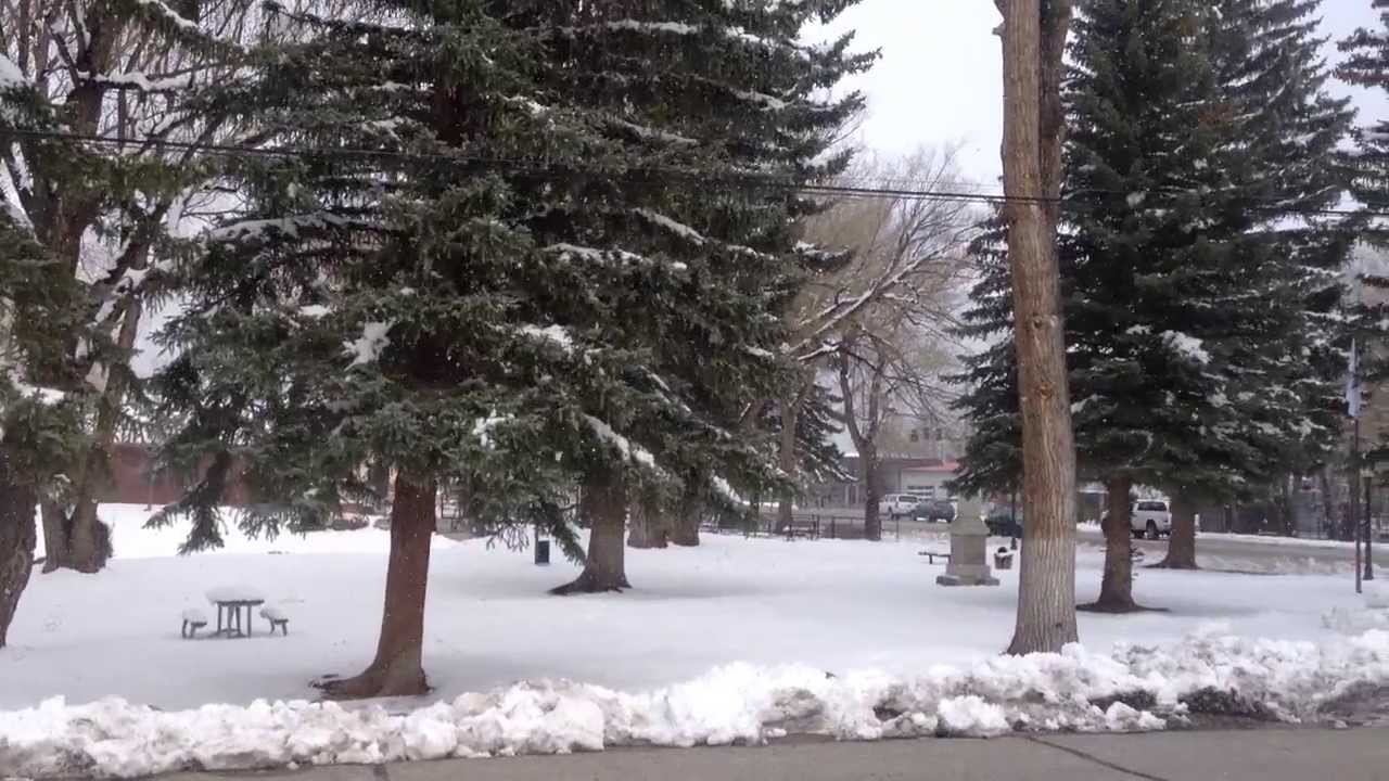 Snowing in Buena Vista, Colorado 4/18/15 YouTube
