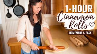 Cinnamon Rolls in One Hour from Scratch