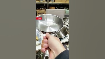 Chảo chiên rán Elmich Trimax inox liền khối 3 lớp sử dụng các loại bếp  #daoinox #elmich