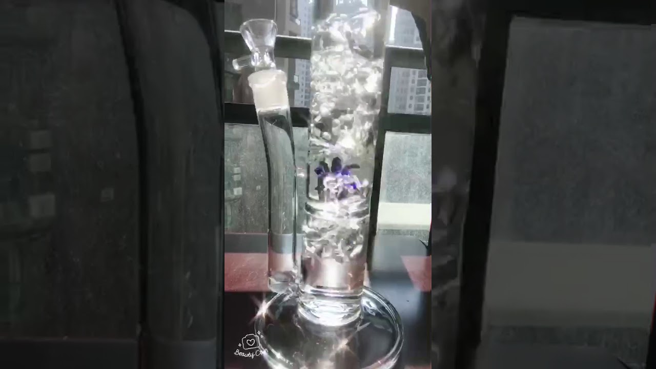 13.5 inches windmill diffuser Fan Perc Water Pipe bong glass smoking pipe glass smoking water pipe