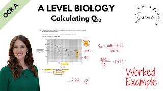 A Level Biology Calculating Q10 Worked Example