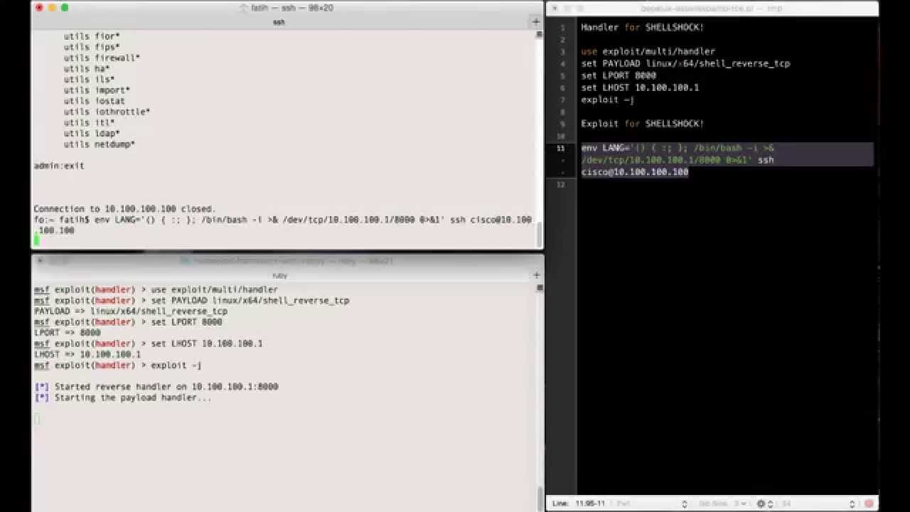 Shellshock exploit demonstration for Cisco CUCM 10.5.1 - YouTube