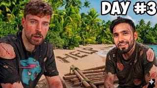 Island Par Phas Gaye! 🏝️ Mr Beast and Techno Gamerz (Survival Challenge) DAY 3🥺😱😱