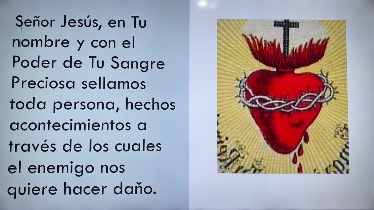 ORACION PARA SELLARSE Y PROTEGERSE CON LA SANGRE DE CRISTO. - YouTube