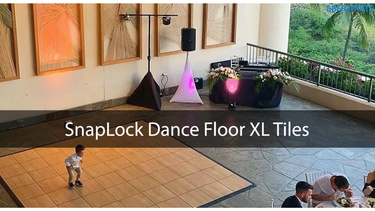 SnapLock Dance Floor XL Premium Tiles 1/2 Inch – PowerLock System