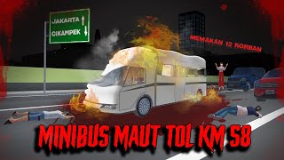 Mini Bus Maut KM 58 Tol Cikampek | HORROR MOVIE SAKURA SCHOOL SIMULATOR #HORORMISTERI