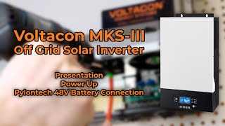 How To Connect Voltacon Mks-Iii Off Grid Solar Inverter Charger 48V To Pylontech Battery