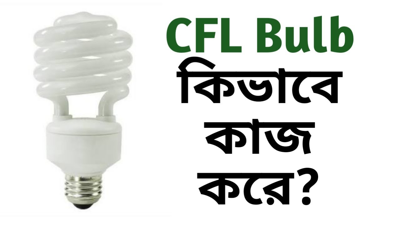 How does CFL Bulb Works compact fluorescent lamp Bengali YouTube