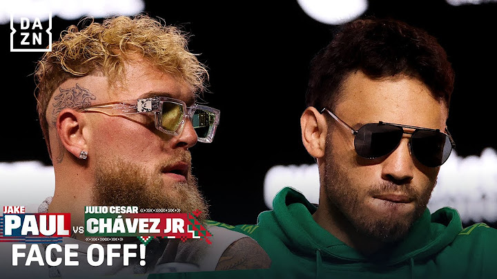 Jake Paul and Julio César Chávez Jr. FACE OFF!