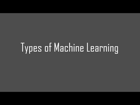 Types of Machine Learning