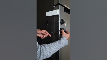 Refrigerator Locks Installation DIY💯#PasswordFridgeLock🔢🆕 #Keyfridgelock🔑#childsafetylock 🚼🔒