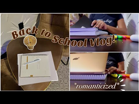 Realistic *romanticized* First Day of School ♡ GRWM & Studying