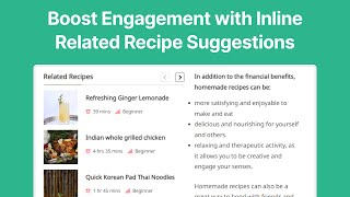 Boost Engagement with Inline Related Recipe Suggestions | WP Delicious Tutorial screenshot 4