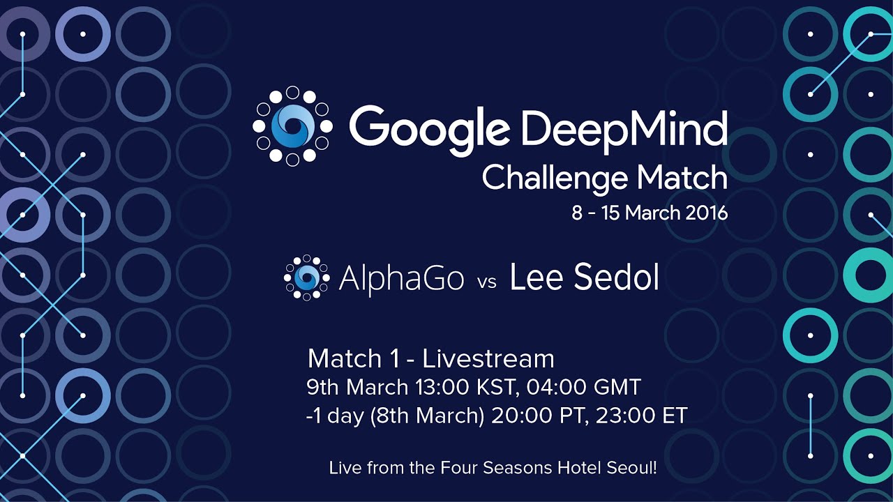 Match 1 - Google DeepMind Challenge Match: Lee Sedol vs AlphaGo