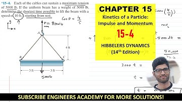 15-4 Kinetics of Particle: Impulse and Momentum (Chapter 15: Hibbeler Dynamics) Engineers Academy