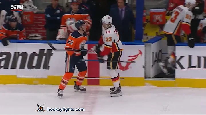 Sean Monahan vs Ryan Nugent Hopkins Jan 29, 2020