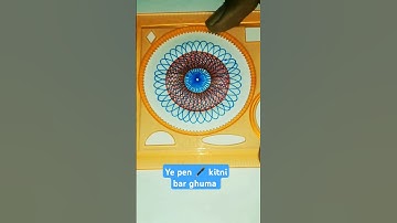 Easy Spirograph Designs:RemixChristmas Star #spirograph #shorts #art #2024 #satisfying