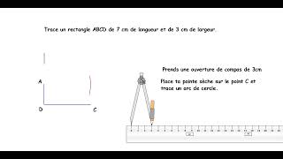 10 Rectangle Abcd De 7 X 3 Cm