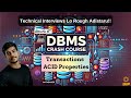 A Deep Dive into DBMS Transactions: ACID Properties &amp; Transaction Lifecycle #dbms #codingintelugu