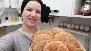 خبز بزرارع🥖 صحين على طريقتي 👍 تيجوا هشاش وخفاف بحال لقطن☁️