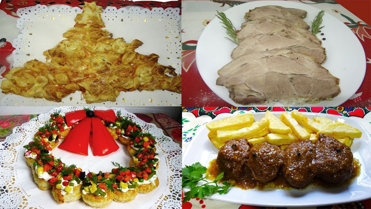RECETAS SALADAS PARA NAVIDAD 🎄  CORONA DE HOJALDRE, ÁRBOL PIZZA Y MÁS