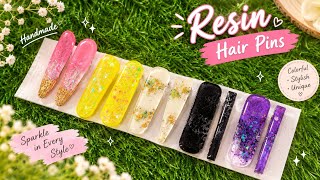 DIY Resin Hair Pins | Easy & Beautiful Epoxy Resin Hair Accessories ✨ | Resin Art
