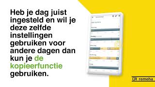 Remeha Home App 02 - Wijzigen Klokprogramma