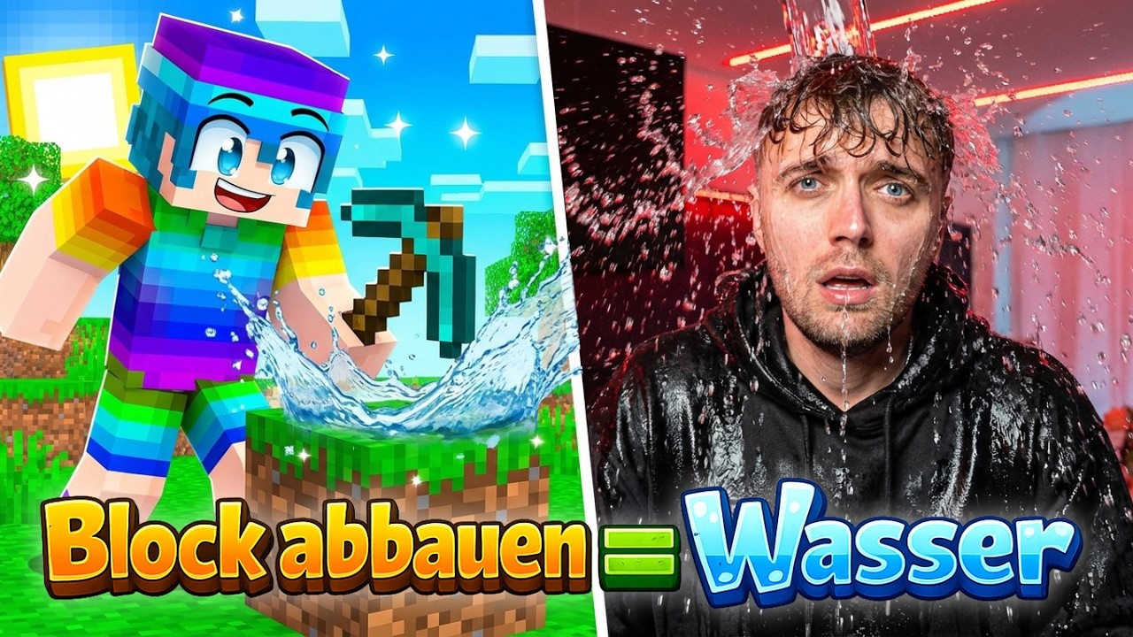Minecraft, ABER Block abbauen = REALLIFE BESTRAFUNG