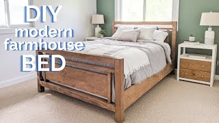 DIY Modern Farmhouse Bed