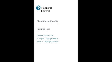 2025 Pearson EDEXCEL A Level English Language Mark Scheme Paper 1 9en0 01 Language VariATIon