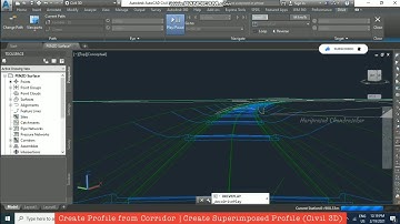 Create Profile from Corridor | Create Superimposed Profile (Civil 3D)
