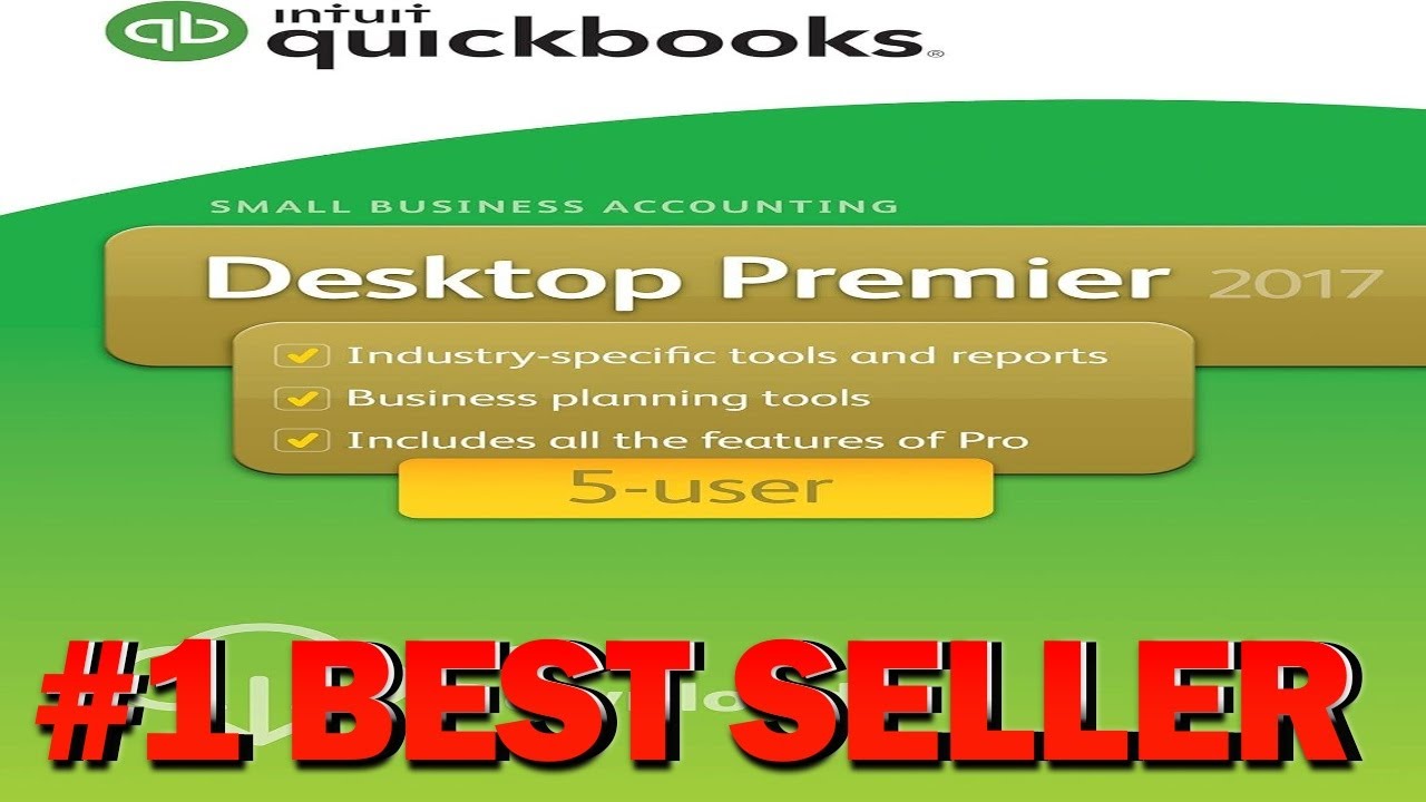 Intuit QuickBooks Desktop Premier 2017 5 user - B01LW30AVI