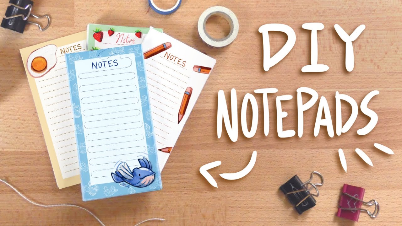 How to assemble and make your own notepads using your own DIY