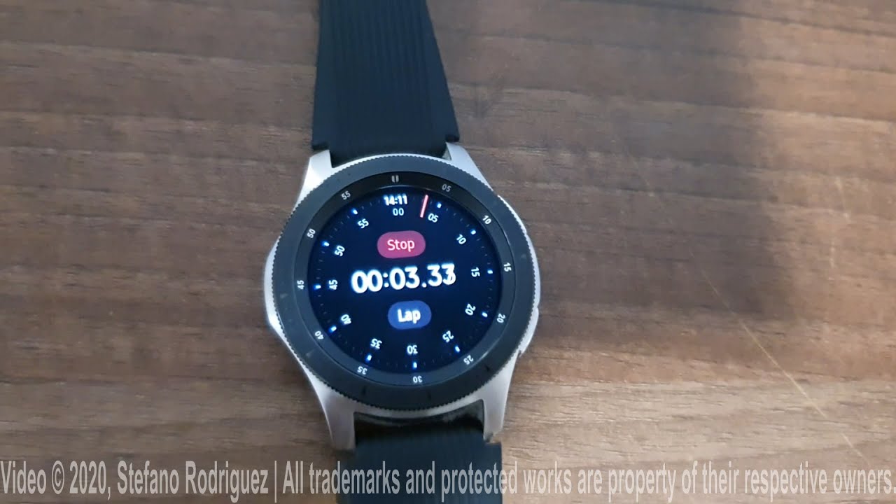 samsung gear s3 stopwatch widget