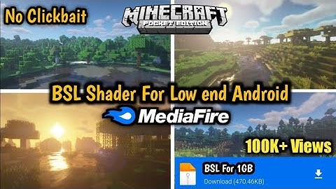 Bsl Shader Minecraft PE ! No Lag Shader MCPE {For 1gb , 2gb , 3gb, 4gb , Ram Android}